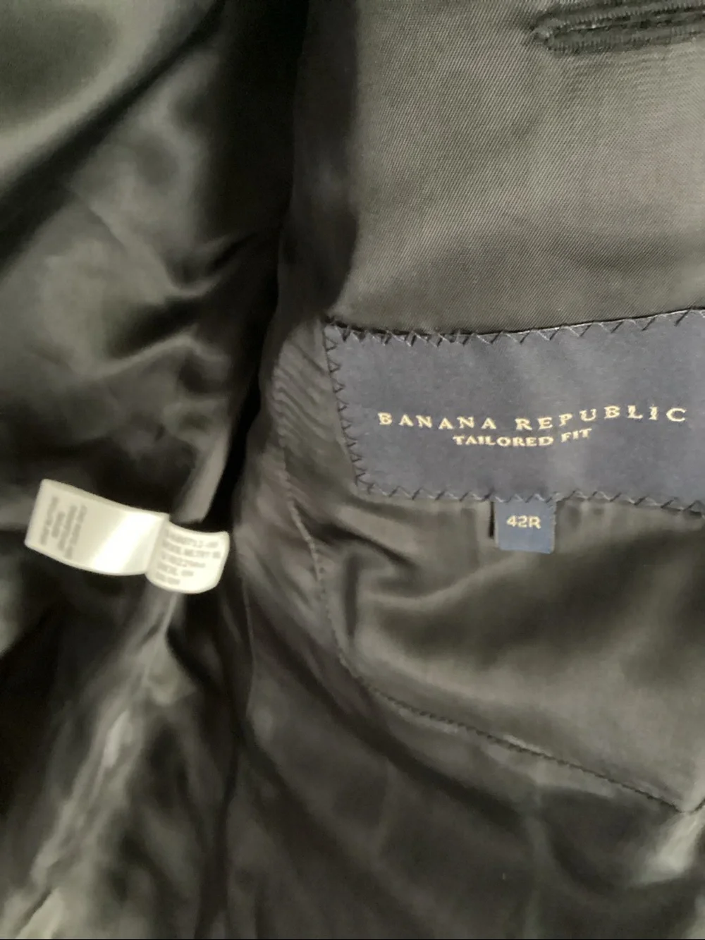 Banana Republic Charcoal Military-Style Wool Blazer